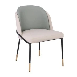 SELECT Chair Metal Black Paint, Pu Beige/Sage Green SELECT Chair Metal Black Paint, Pu Beige/Sage Green