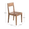 VIHAR Chair Acacia Natural Finish