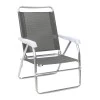 Alu Megapap aluminum beach chair in grey color 54x52x80cm.