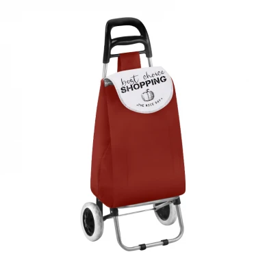 Καρότσι λαϊκής μεταλλικό πτυσσόμενο 33 λίτρα χρώμα πορτοκαλί 35x28x95εκ.