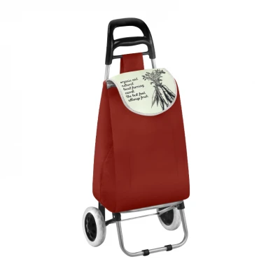 Καρότσι λαϊκής μεταλλικό πτυσσόμενο 33 λίτρα χρώμα πορτοκαλί 35x28x95εκ.