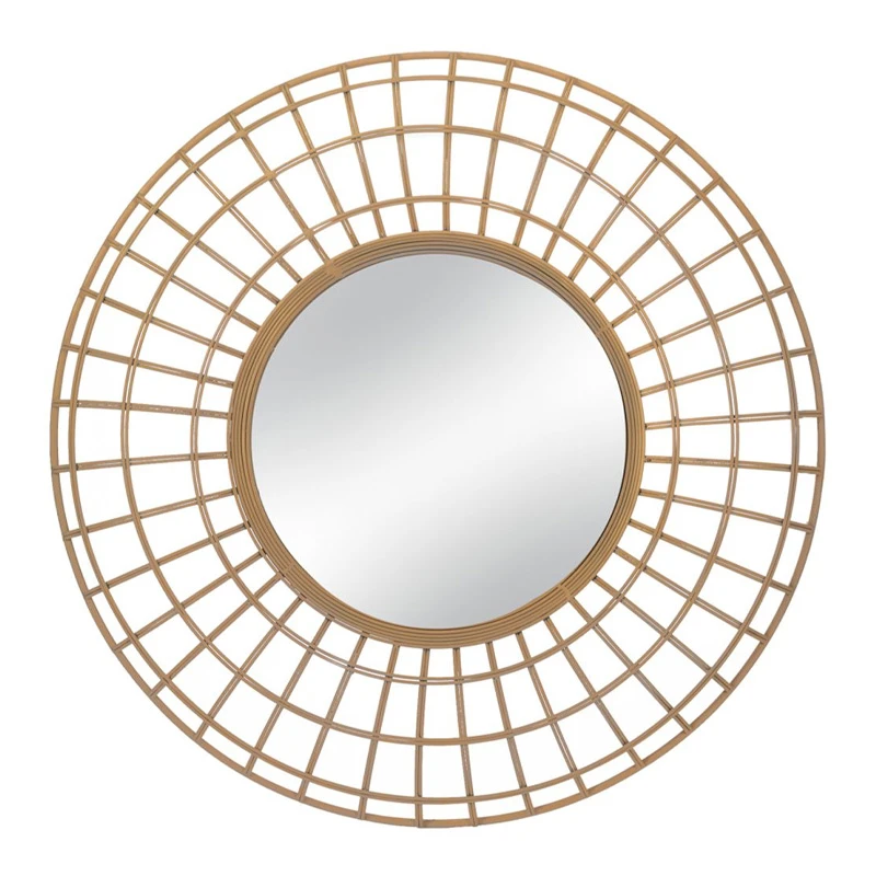 ROUND METAL WALL MIRROR D90X7.5CM