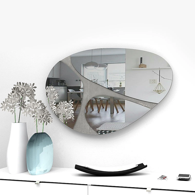 Leon Megapap wall mirror in grey color 73x49x2,2cm.