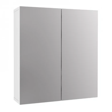 Melamine bathroom mirror Binary Megapap color white 60x17.2x65cm.