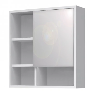 Demo Megapap melamine bathroom mirror in white color 60x17.5x60cm.