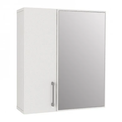 Melamine bathroom mirror Ditto Megapap color white 59,6x16,4x64,8cm.