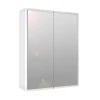 Kayla Megapap bathroom cabinet with mirror in white color 60x17x76.6cm.