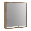 Melamine bathroom mirror Lilian Megapap color atlantic pine 59,6x14.6x65cm.