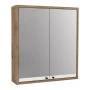 Melamine bathroom mirror Lilian Megapap color atlantic pine 59,6x14.6x65cm.