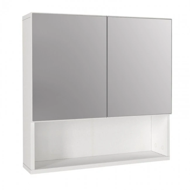 Καθρέπτης μπάνιου Trama Μegapap χρώμα λευκό 60x16,8x65εκ.