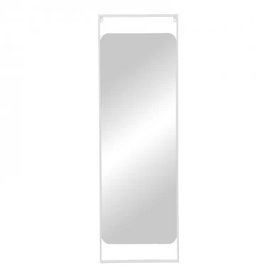 Mirror Piza pakoworld white iron glass 45x2x140cm