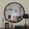 Glob Μegapap melamine mirror in black color 59x2x59cm.