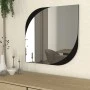 Lava Megapap melamine mirror in black color 70x2.2x70cm.