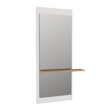 Piyar Μegapap melamine mirror in white color 60x14,6x150cm.