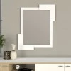 Selinos Megapap melamine mirror in white color 65x2.2x85cm.