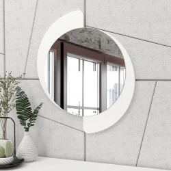 Sevilla Megapap melamine mirror in white color 59.2x2.2x69cm.