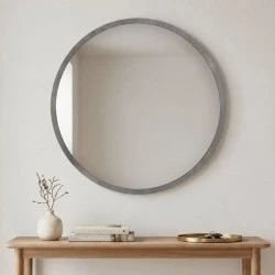 Glob Μegapap melamine mirror in concrete grey color 59x2x59cm. Glob Μegapap melamine mirror in concrete grey color 59x2x59cm.