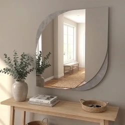 Lava Megapap melamine mirror in concrete grey color 70x2.2x70cm. Lava Megapap melamine mirror in concrete grey color 70x2.2x70cm.