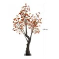 ILLUMINATED XMAS TREE 220CM WITH 3840 WARM WHITE LED ON METAL BASE 30X30CM
