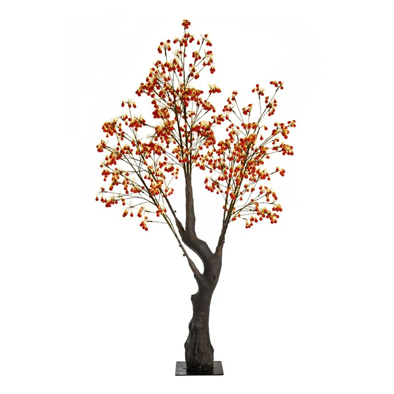ILLUMINATED XMAS TREE 220CM WITH 3840 WARM WHITE LED ON METAL BASE 30X30CM