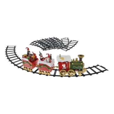 CHRISTMAS ANIMATED TRAIN WITH RAILS WITH SOUNDS AND MOVEMENT DIAM 135CM