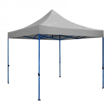 Κιόσκι πτυσσόμενο με μεταλλικό σκελετό και αδιάβροχο ύφασμα σε χρώμα γκρι 3x3m