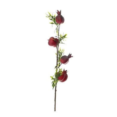 XMAS RED BRANCH POMEGRANATE X40 60CM