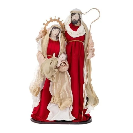 XMAS HOLY FAMILY FIGURINES 90CM IN RED COLOR