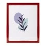 RED WITH GOLD COVER METAL PHOTO FRAME WITH LIQUID GLASS EFFECT 28X23CM
