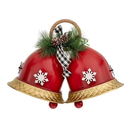RED METAL BELLS 50X27X38CM