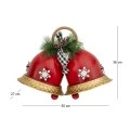 RED METAL BELLS 50X27X38CM