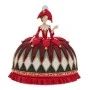 RED RESIN QUEEN 26.5Χ17Χ26CM