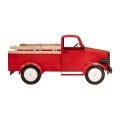 RED METAL CHRISTMAS TRUCK 246X104X112CM