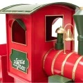 XMAS \nRED METAL TRAIN WITH WAGONS 260X90X130CM