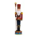 RED GREEN FIBERGLASS SANTA NUTCRACKER 65X55X250CM