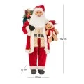 XMAS POLYRESIN STANDING SANTA CLAUS IN RED COLOR 80X50X182CM