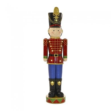 RED POLYRESIN SOLDIER BOY STATUE 28Χ23Χ106CM