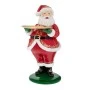 RED RESIN SANTA WITH METAL TRAY 29Χ40Χ61CM
