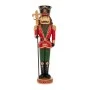 GREEN RED RESIN NUTCRACKER 15X11.5X46.5CM