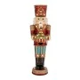 RED COLOR RESIN NUTCRACKER WITH LED LIGHT AND MOVEMENT 44X55X152CM
