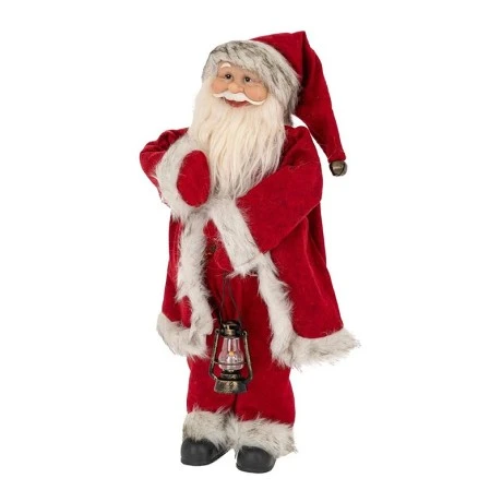 XMAS RED FABRIC SANTA 45CM