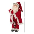 XMAS RED FABRIC SANTA 45CM