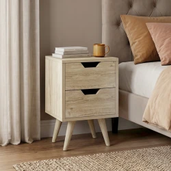 Alina bedside table in sonoma color 29x29x49cm. Alina bedside table in sonoma color 29x29x49cm.