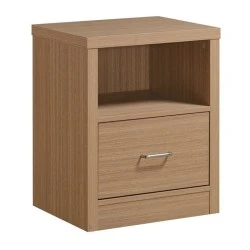 Κομοδίνο Caliber χρώμα sonoma oak 47x39x60εκ.