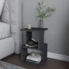 Carter Megapap melamine nightstand in anthracite color 29.6x29.6x49.4cm.