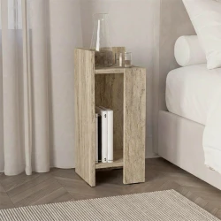 Κομοδίνο Elos Megapap αριστερό χρώμα travertine 25x27x60εκ. Κομοδίνο Elos Megapap αριστερό χρώμα travertine 25x27x60εκ.