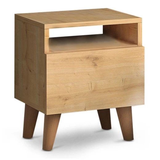 Κομοδίνο Luce Megapap χρώμα oak 40x30x47,6εκ.