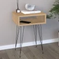 Κομοδίνο μελαμίνης Scott Megapap χρώμα sapphire oak 40x30x60εκ.
