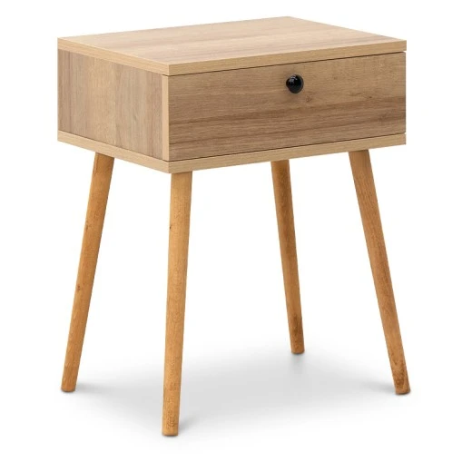 Κομοδίνο Pauline Megapap χρώμα pine oak 45x35x61εκ.