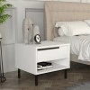 Suzy Megapap melamine nightstand in white color 50x45x41,6cm.